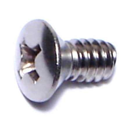 Midwest Fastener #10-24 x 3/8 in Phillips Oval Machine Screw, Plain 18-8 Stainless Steel, 100 PK 05010